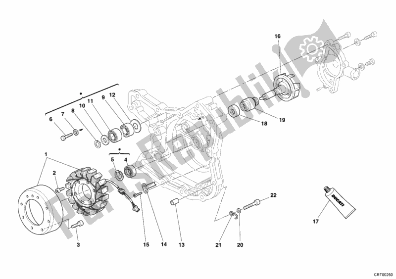 Tutte le parti per il Volano del Ducati Monster S4R USA 1000 2006